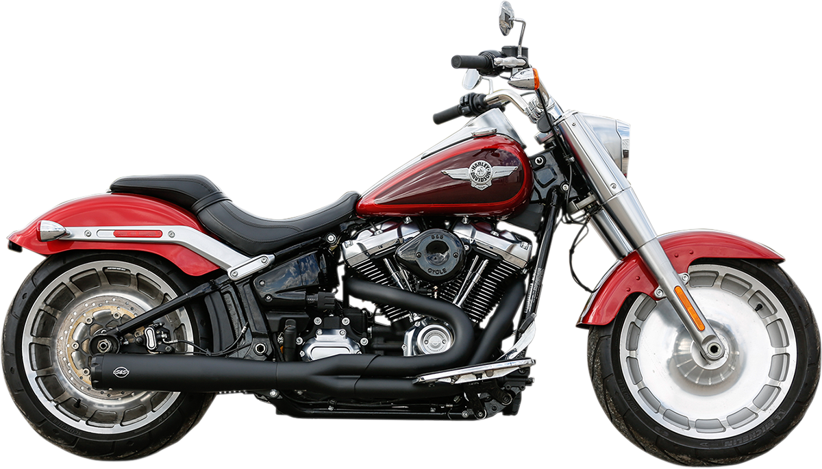S&S Cycle 2:1 50 State Exhaust For M8 Softail - Black