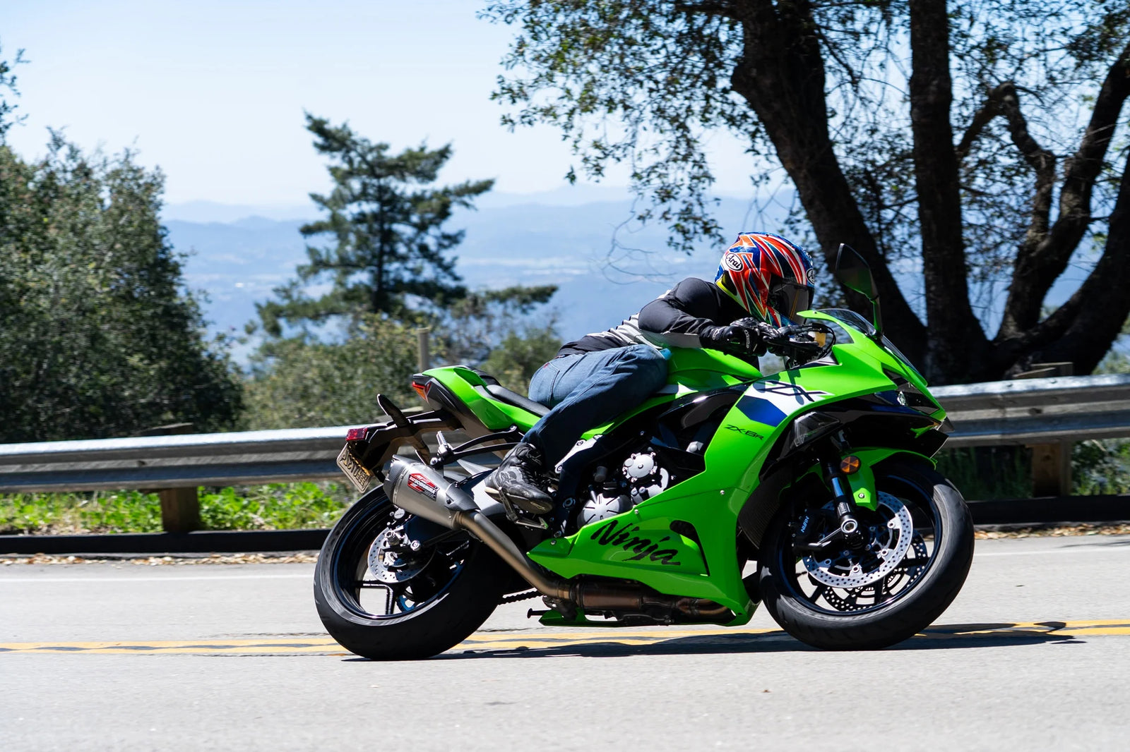 Yoshimura ZX-6R 2019-26 AT2 Stainless 3/4 Exhaust, W/ Stainless Muffler
