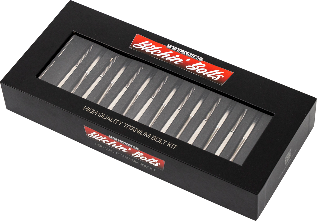 Trask Bitchin' Bolts Hardware Kit - Titanium - M8 - Crankcase