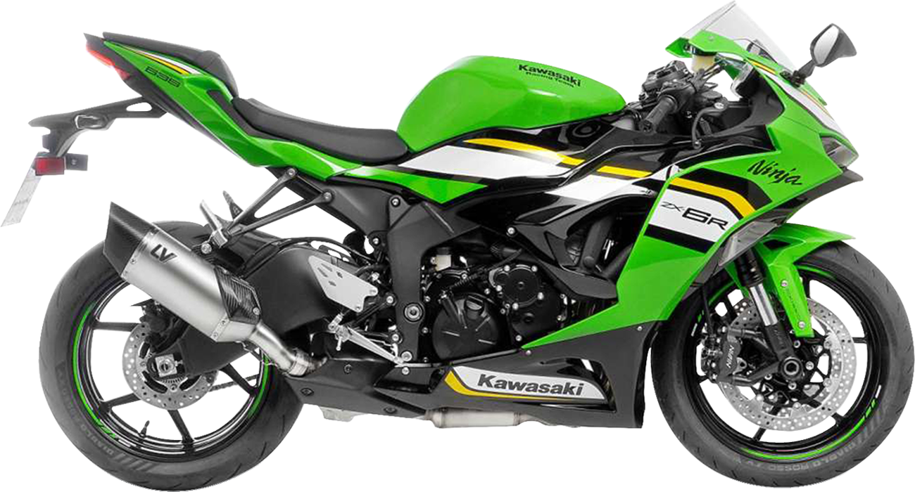 LeoVince LV-14 R Slip-On Muffler - Titanium - Kawasaki ZX-6R