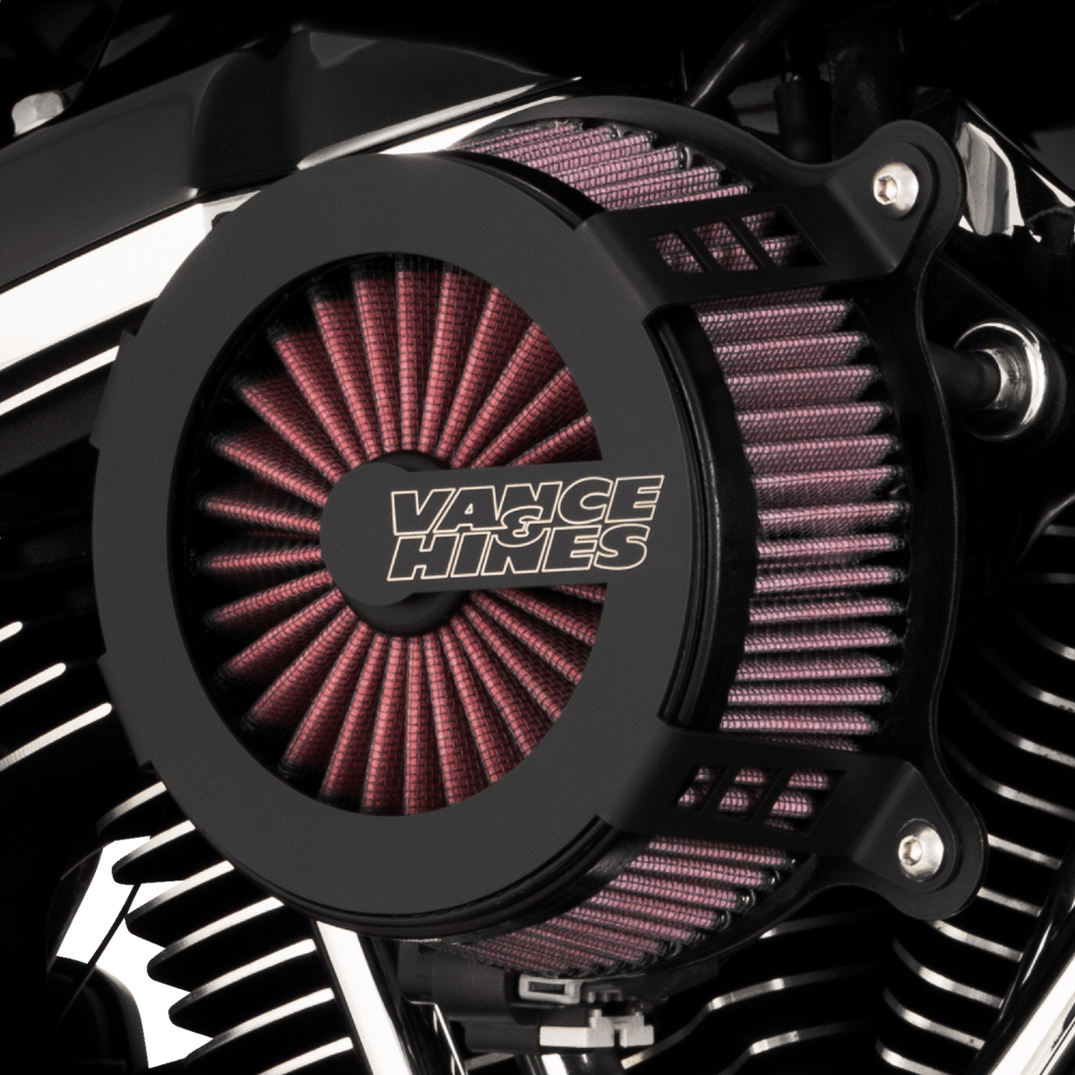 Vance & Hines VO2 Cage Fighter Air Intake Kit - Black Contrast