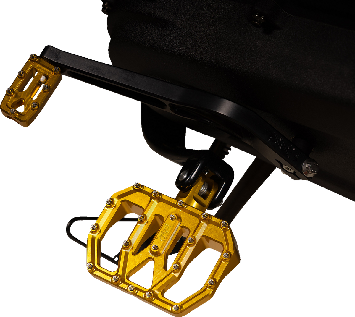 Thrashin Supply CO. Mini Aggressor Floorboards - Gold - Rear