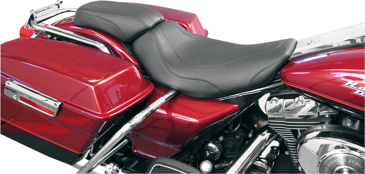 Mustang Tripper™ Solo Seat - Without Backrest - Stitched - Black - FLH/FLT '97-'07