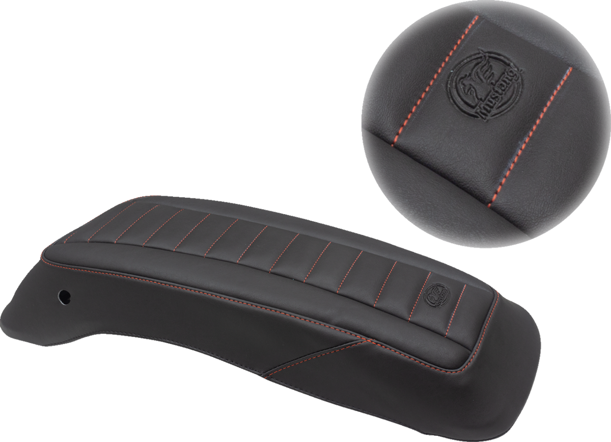 Mustang Saddlebag Lid Covers - Black/Red - FL '14-'24