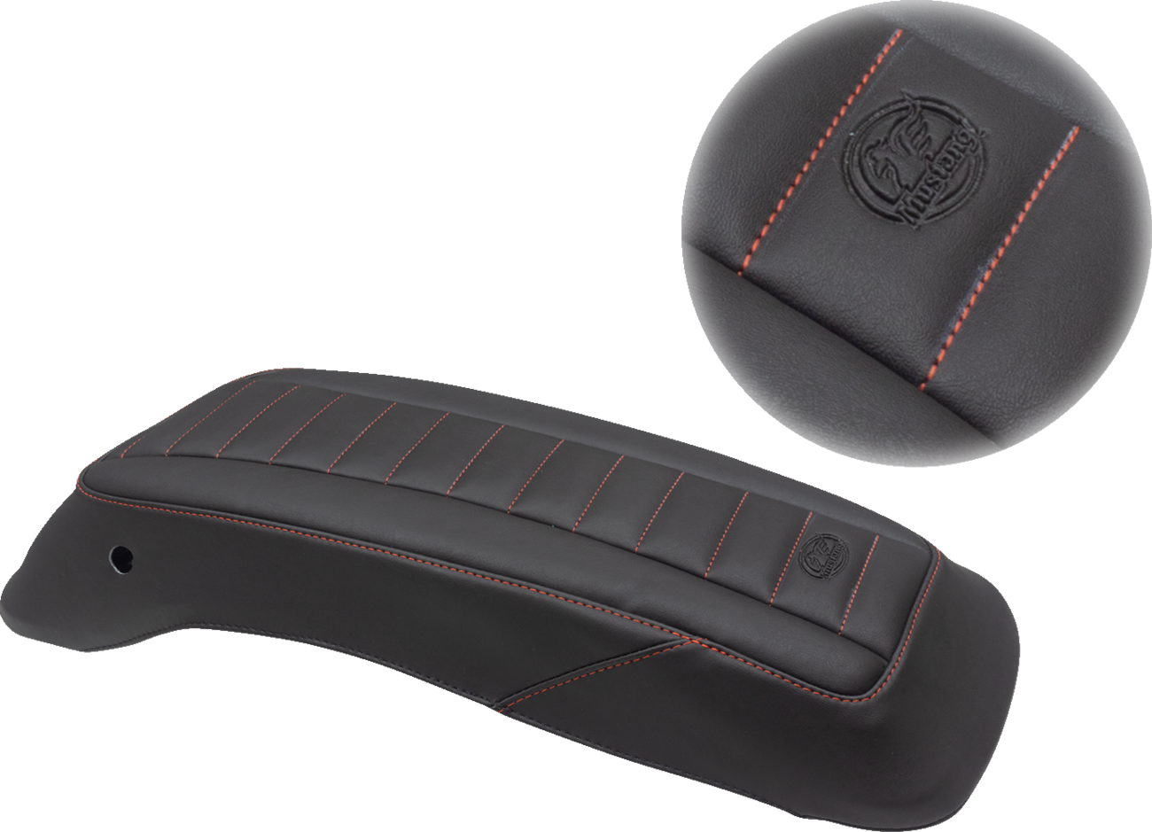 Mustang Saddlebag Lid Covers - Black/Red - FL '14-'24
