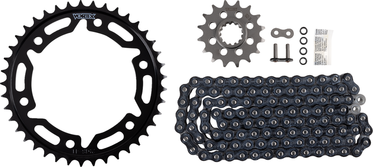 Vortex Chain And Sprocket Kit - WSS - Black - Honda CBR1000 RR