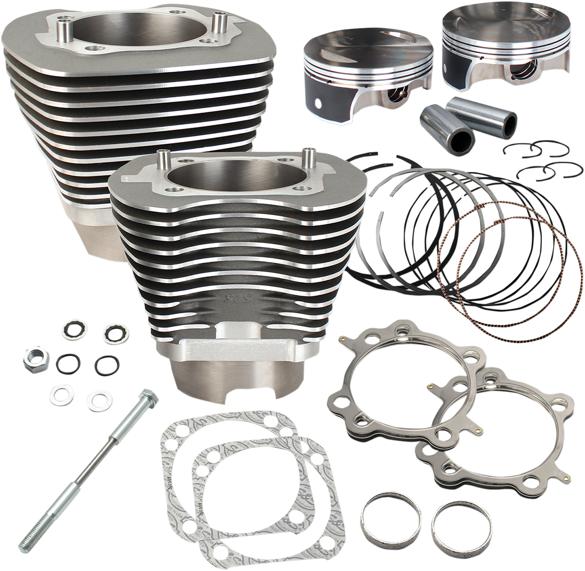 S&S Cycle 117" Big Bore Cylinder Kit - Stone Gray - Twin Cam