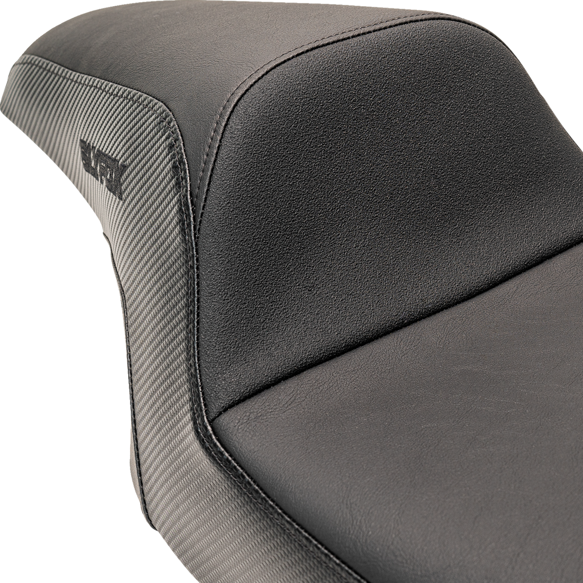 Slyfox Drifter Seat - Black Logo - Smooth Vinyl - Carbon Fiber - FL '97-'07