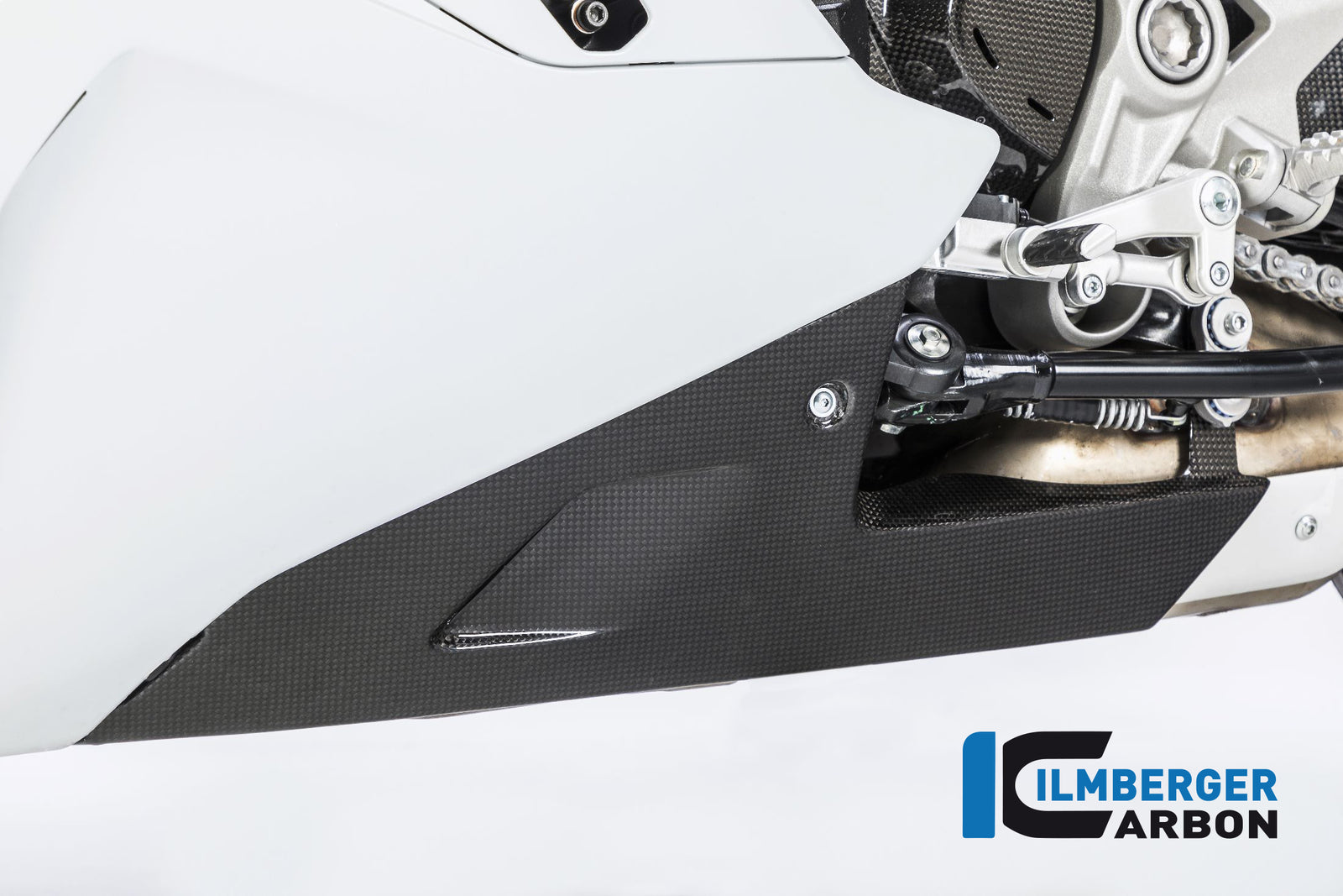 Ilmberger Carbon Rear Belly Pan Ducati Supersport 939 - Gloss
