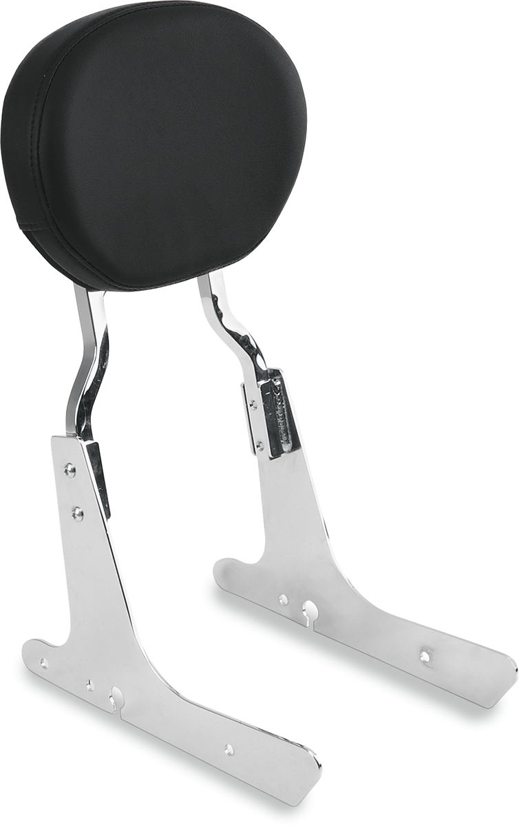 Drag Specialties Seats Oval Sissy Bar Pad - Black - Smooth
