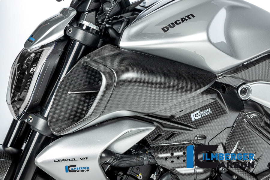 Ilmberger Carbon Left Air Tube Cover Ducati Diavel V4 From 2023