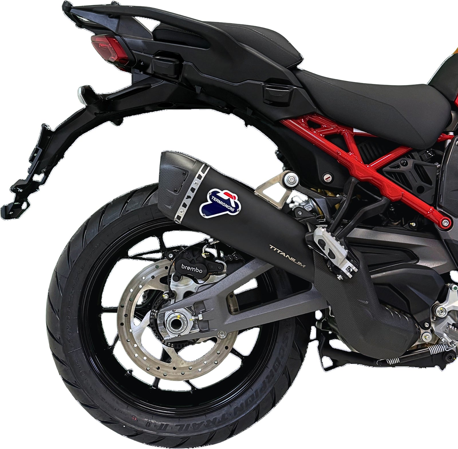 Termignoni D23308040INC Homologated Silencer Black Ducati Multistrada V4 MY 2025