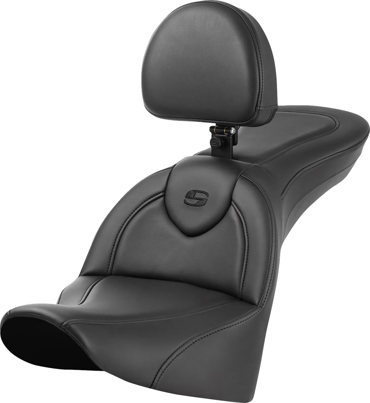 Saddlemen Roadsofa™ Seat - With Backrest - Plain - FL '18-'24