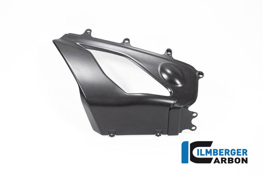 Ilmberger Carbon Exhaust Cover On The Right Belly Pan Ducati Panigale V4 S From 2022 - Matte / Plain