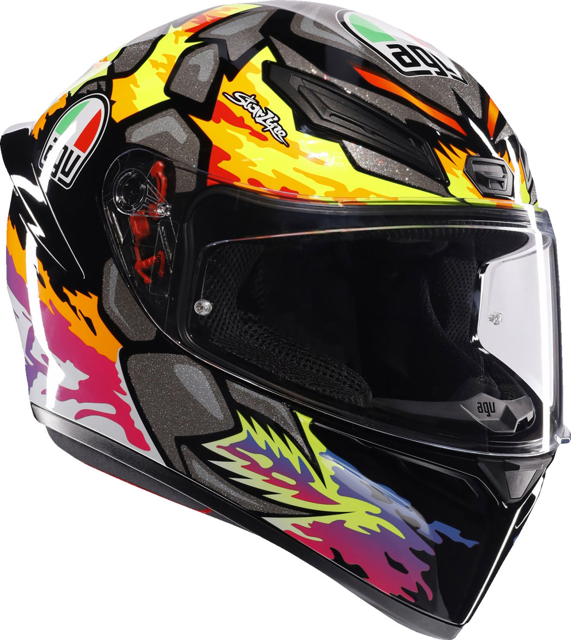 agv k1 medium S Helmet along with adjustable air vents AGV K1 S Bezzecchi 2023