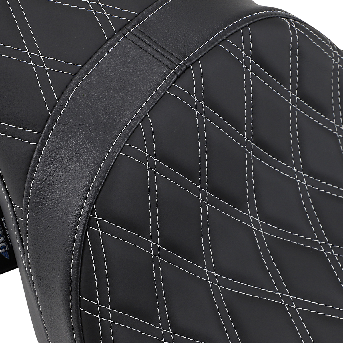 Drag Specialties Seats Predator 2-Up Seat - Double Diamond - Silver Stitching - FL '08-'23