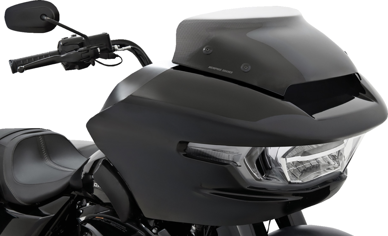 Memphis Shades Spoiler Windshield - 2" - Clear Dot Matrix - FLTR