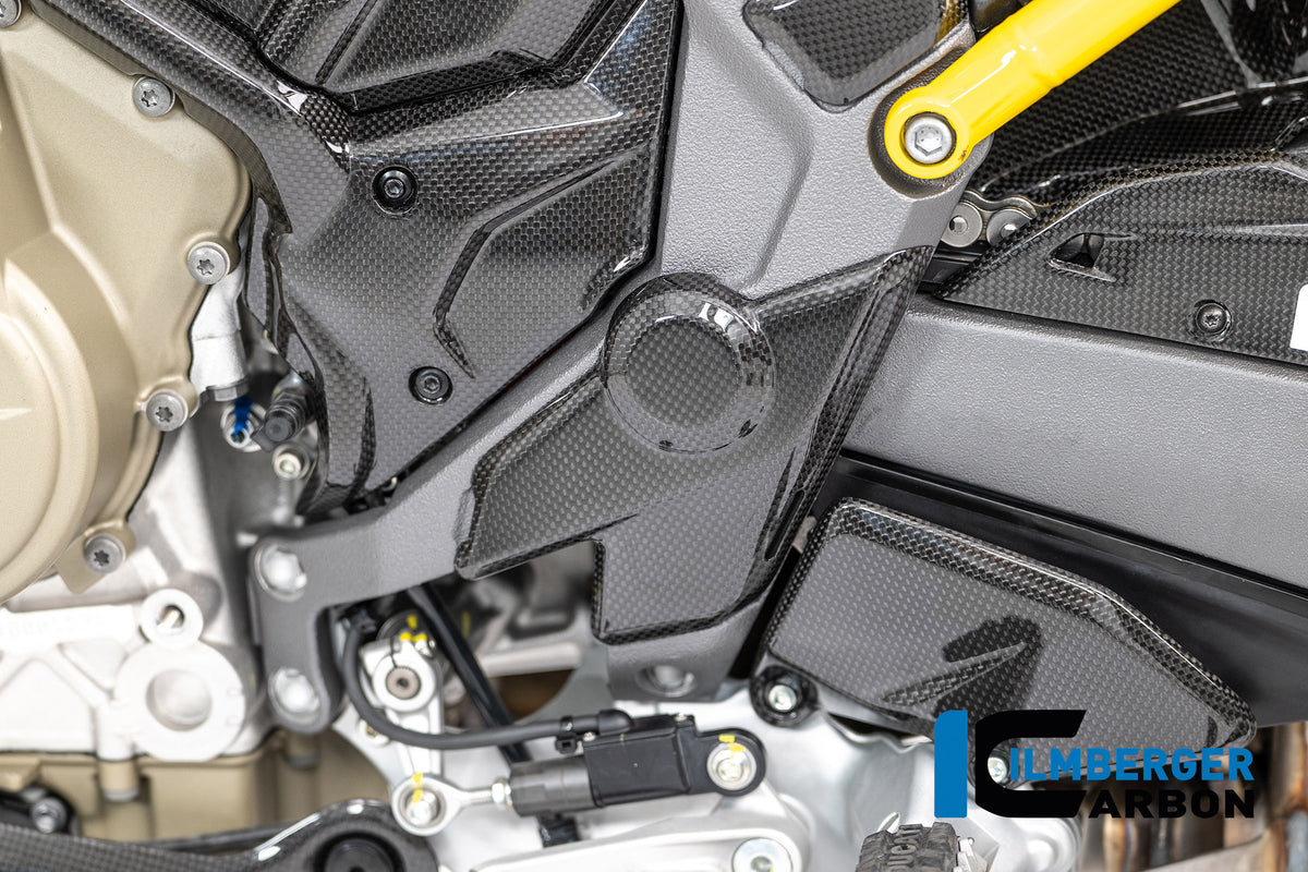 Ilmberger Carbon Frame Cover Left Carbon Glossy Ducati Multistrada V4 2025