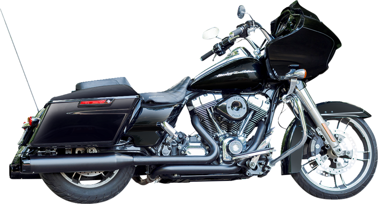 S&S Cycle 4-1/2" MK45 Performance Mufflers - Black With Black Thruster