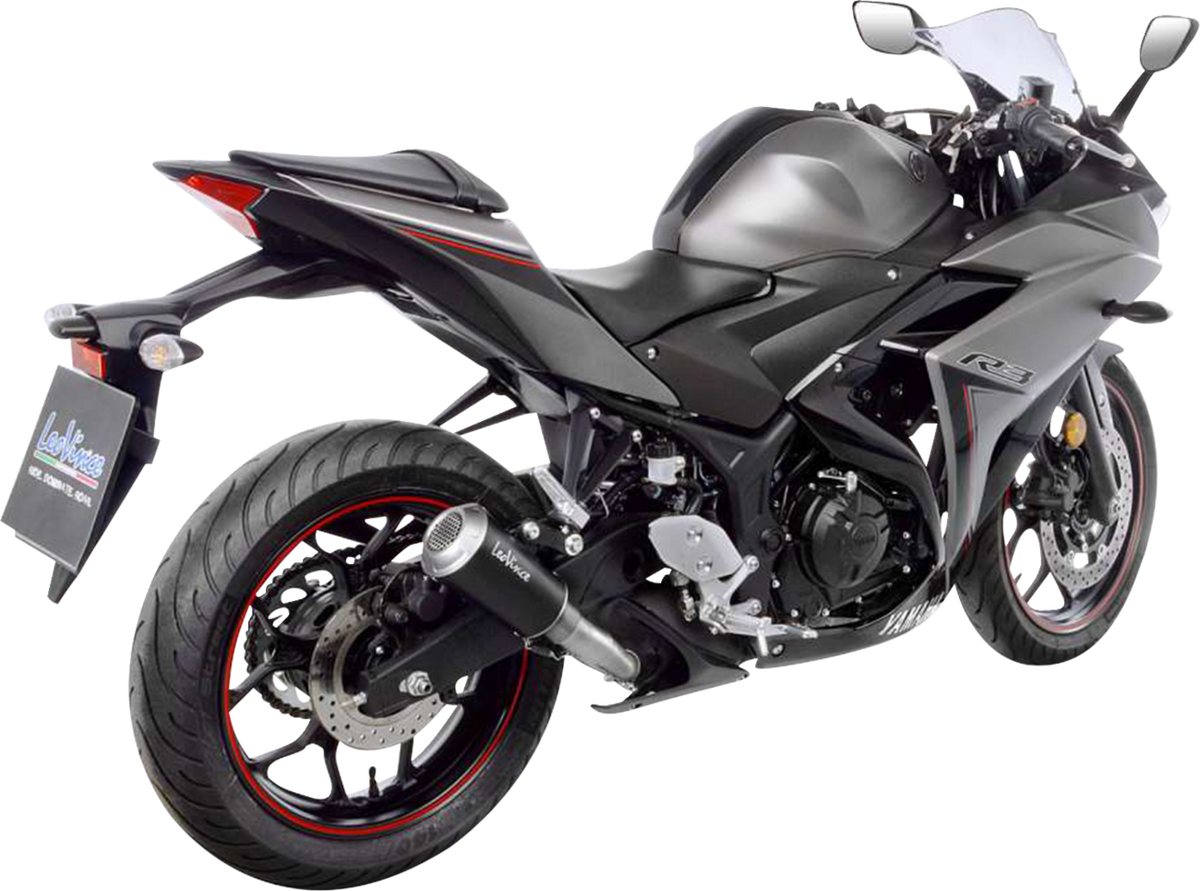 LeoVince LV-10 Black Edition Slip-On Muffler - Stainless Steel - YZF-R3