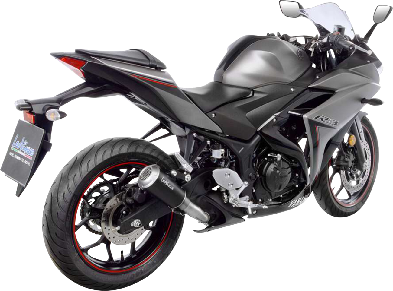 LeoVince LV-10 Black Edition Slip-On Muffler - Stainless Steel - YZF-R3