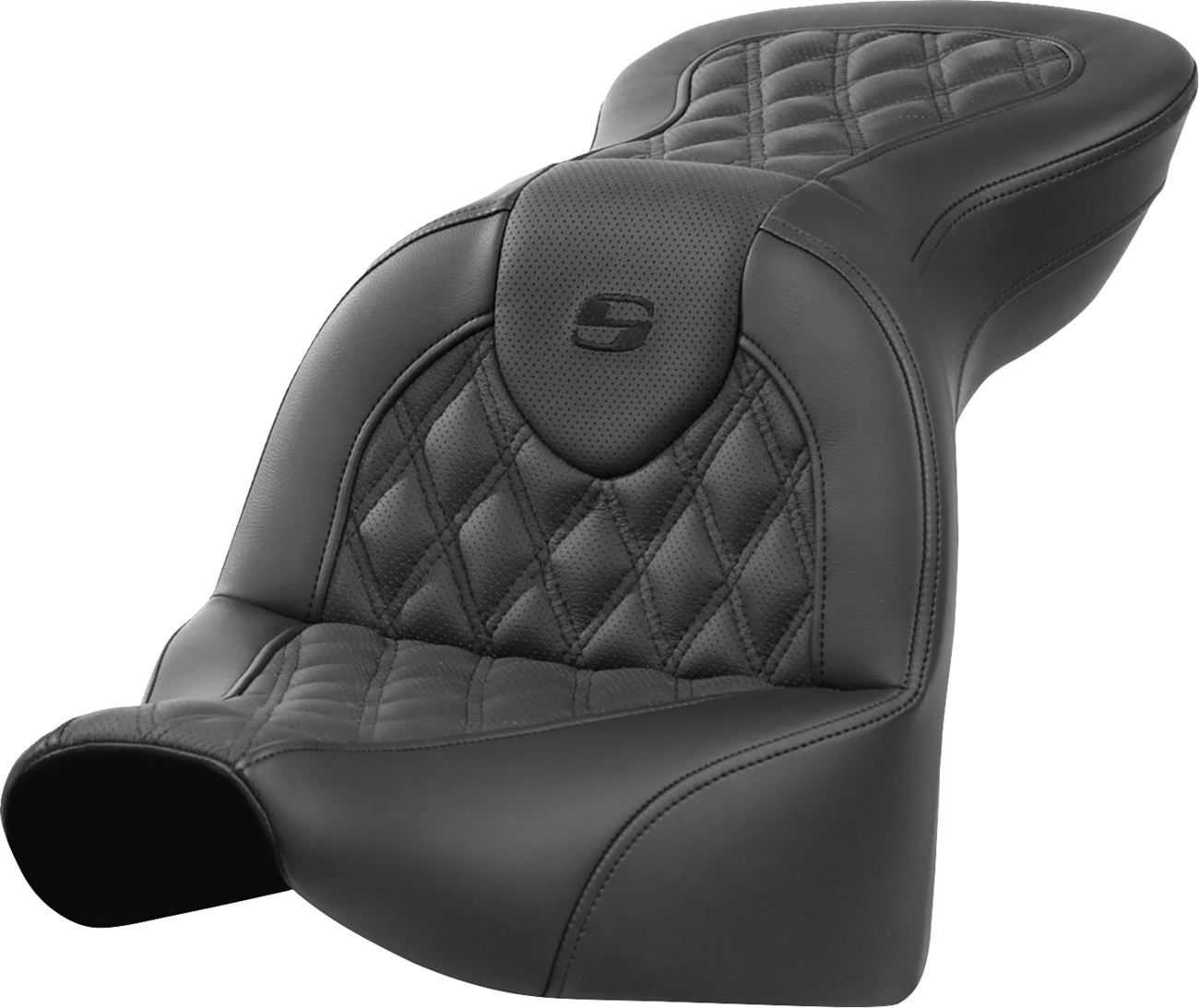 Saddlemen Roadsofa™ Seat - Without Backrest - Lattice Stitch - FXBR/S '18-'20