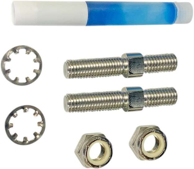 Custom Dynamics Adapter - Mirror - Chrome - M8 X 1.25 Right-Hand Thread/5/16"-24 Right-Hand Thread