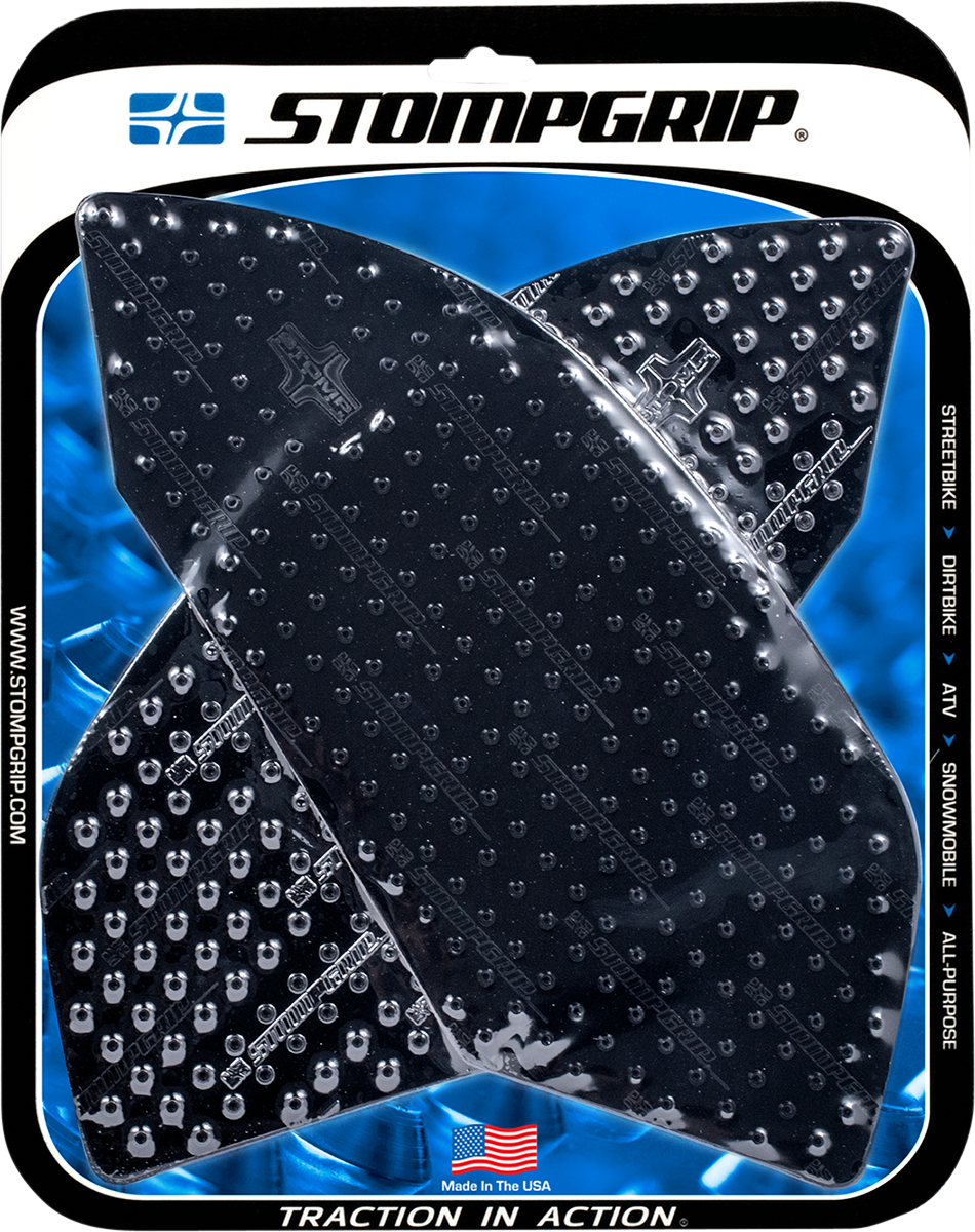 StompGrip Tank Grips - Volcano - Black - Aprilia - RSV4/Tuono '10-'20