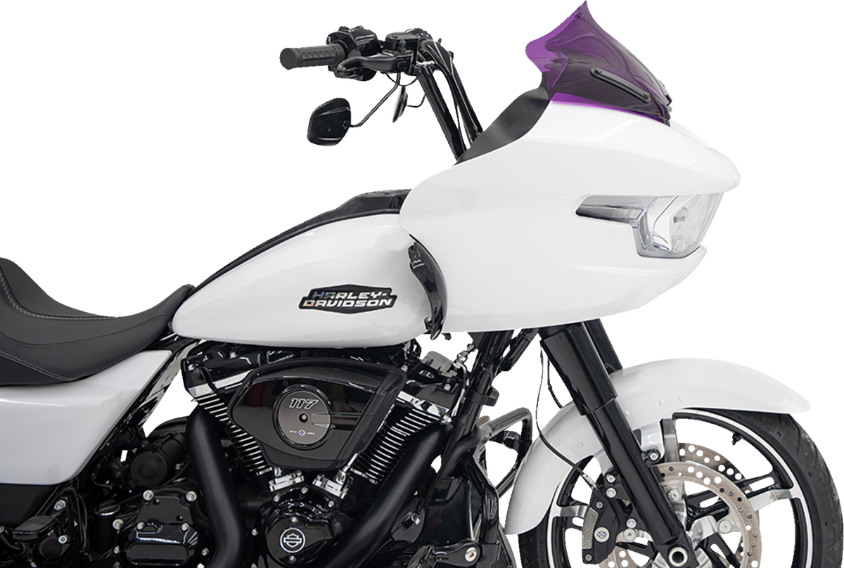 Klock Werks Kolor Flare® Windshield - 10" - Purple - '23-'25 FLTRX