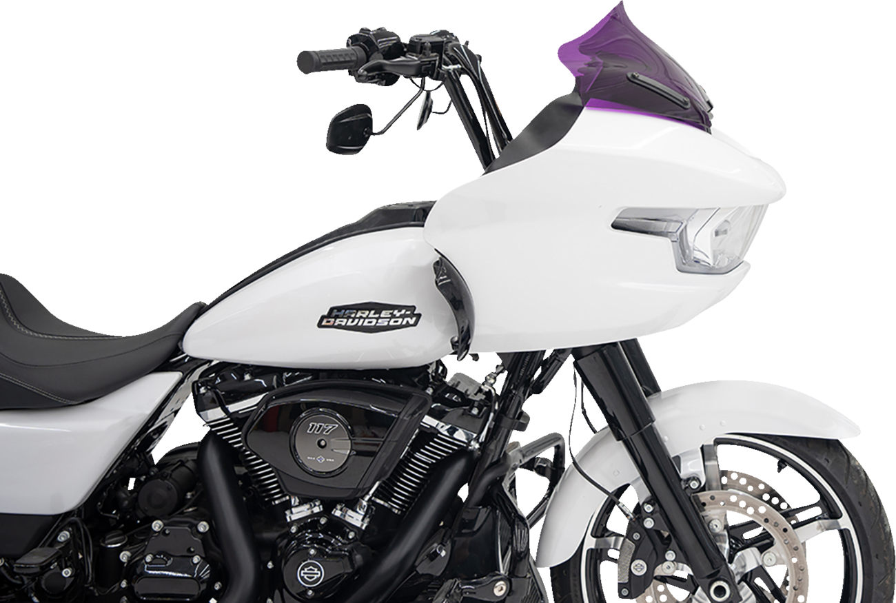 Klock Werks Kolor Flare® Windshield - 10" - Purple - '23-'25 FLTRX