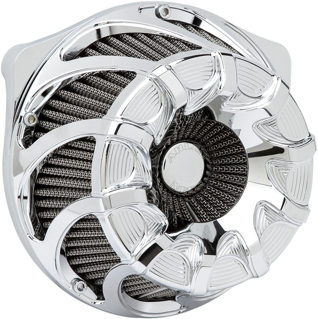 Arlen NESS Inverted Series Air Cleaner Kit - Chrome