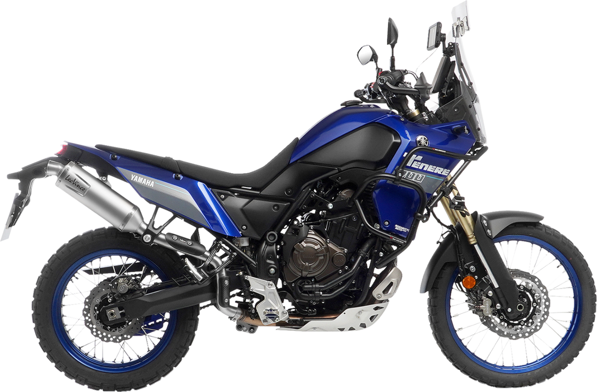 LeoVince LV One Evo Slip-On Muffler - Stainless Steel - High Mount - Yamaha Tenere 700