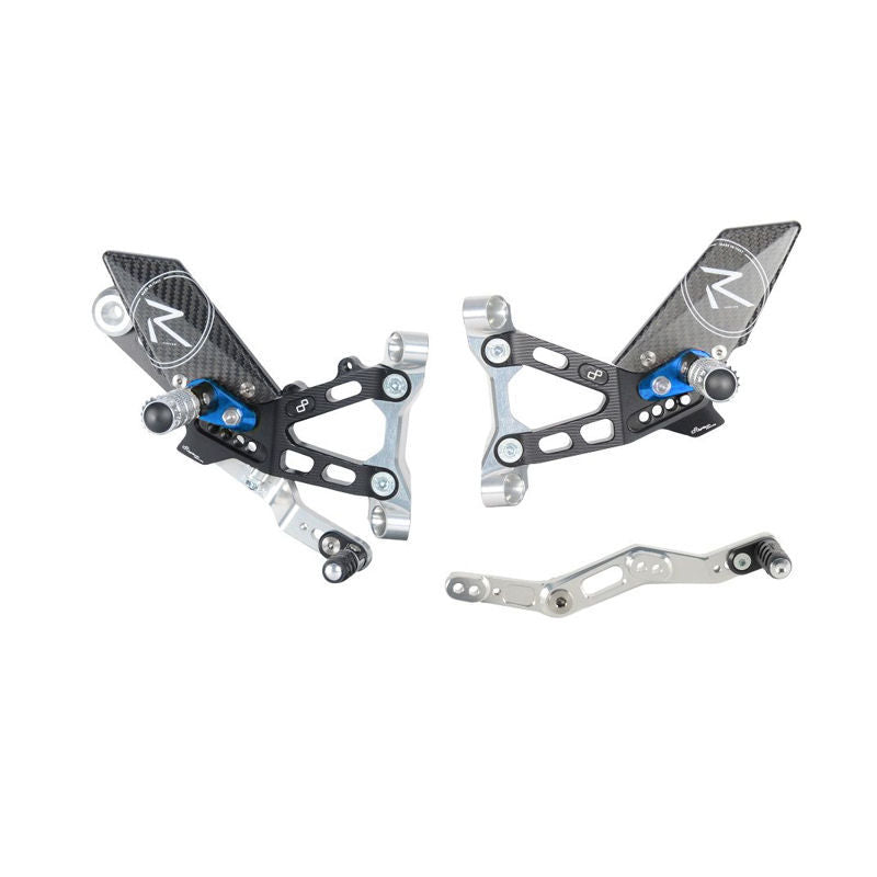 LighTech R Series Blue Adjustable Rear Sets for BMW S1000RR M1000RR K67