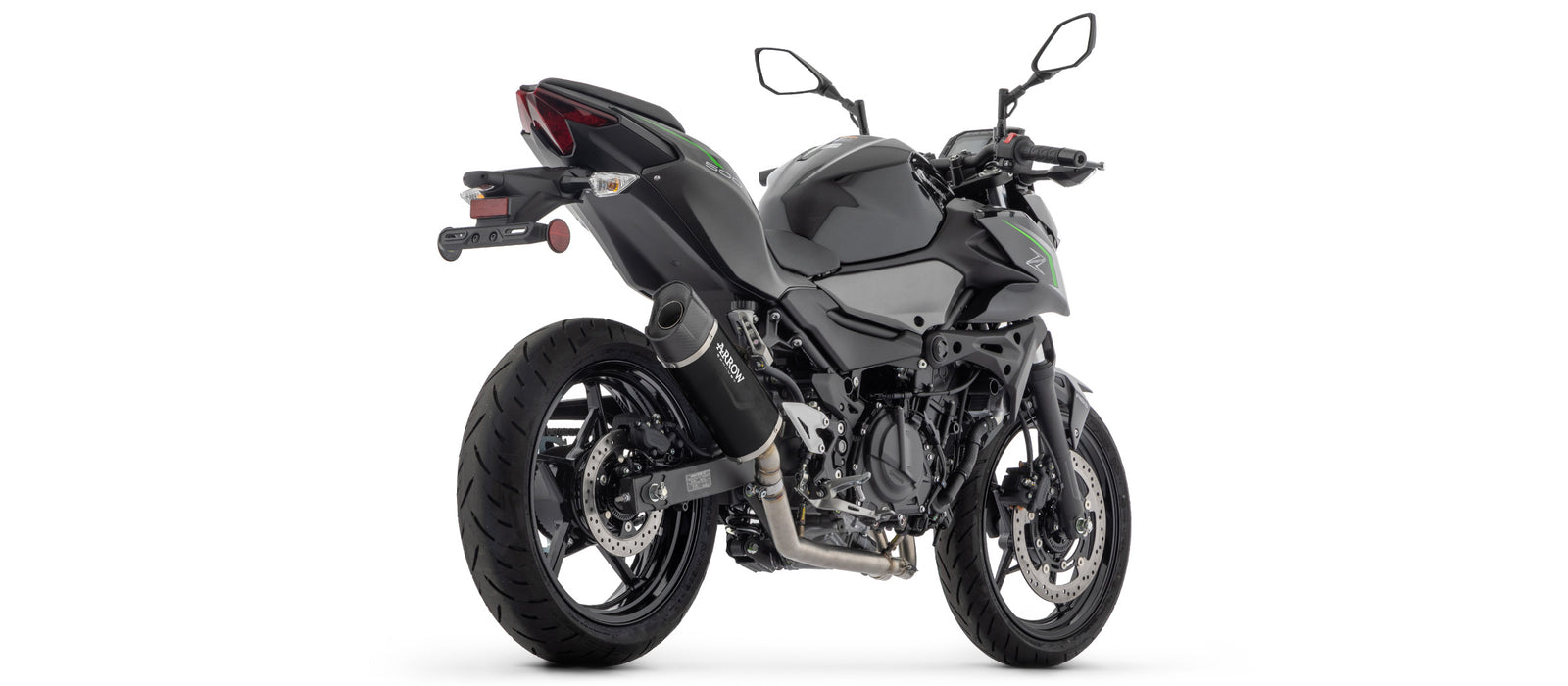 Arrow 71967AKN Indy Race Evo Aluminium Dark Slip On With Carbon End Cap