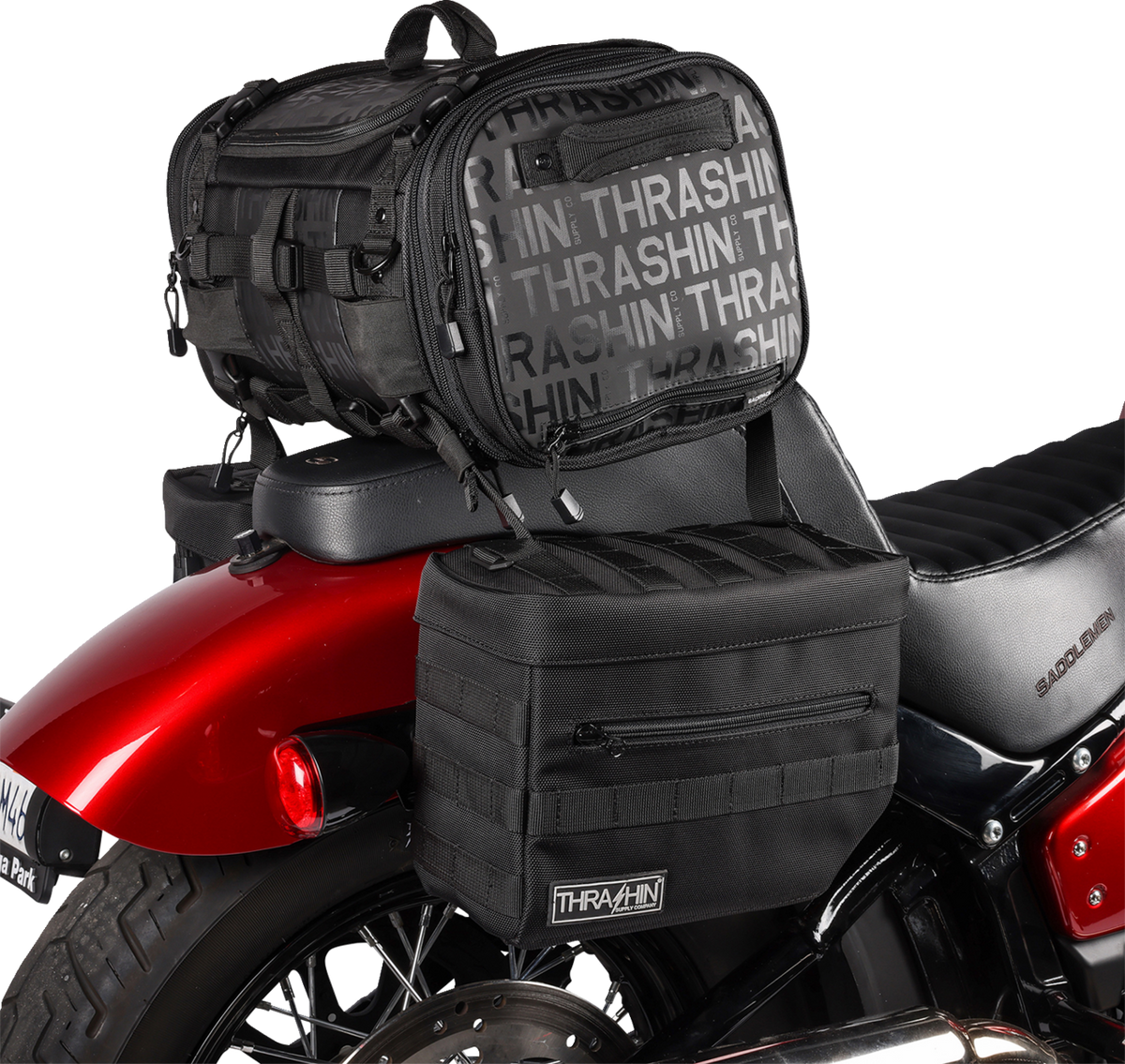 Thrashin Supply CO. Essential Saddlebags - Black