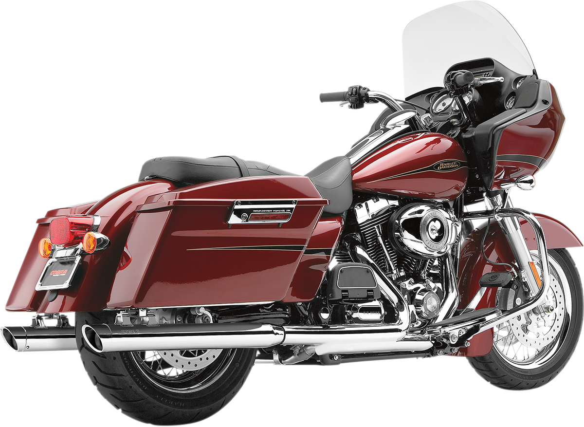 Cobra 3" Slip-On Muffler - Chrome - '95-'16 FLT