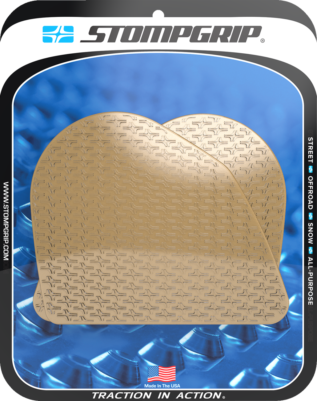 StompGrip Tank Grips - Icon - Clear - Ducati - DesertX '22-'25