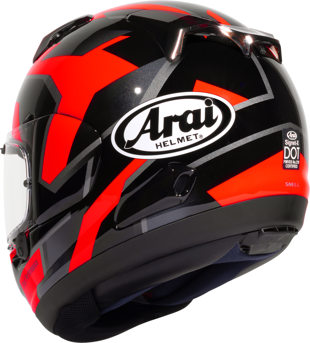 ARAI Helmets Signet-X Robotik Helmet - Black / Gloss / Gray / Red / L