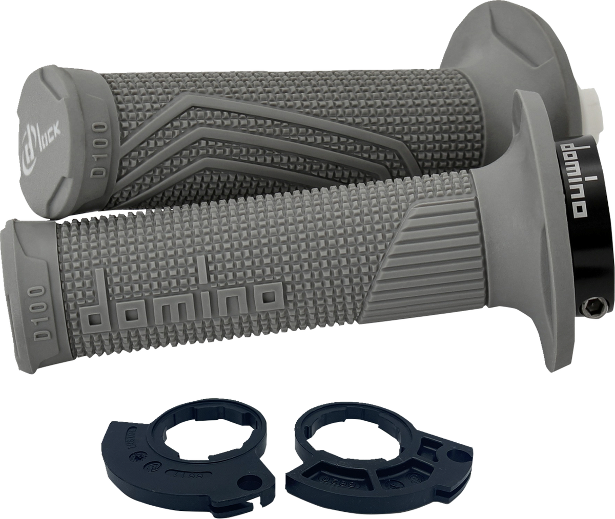 Domino D100 D-Lock Grips - Single Cable - Gray