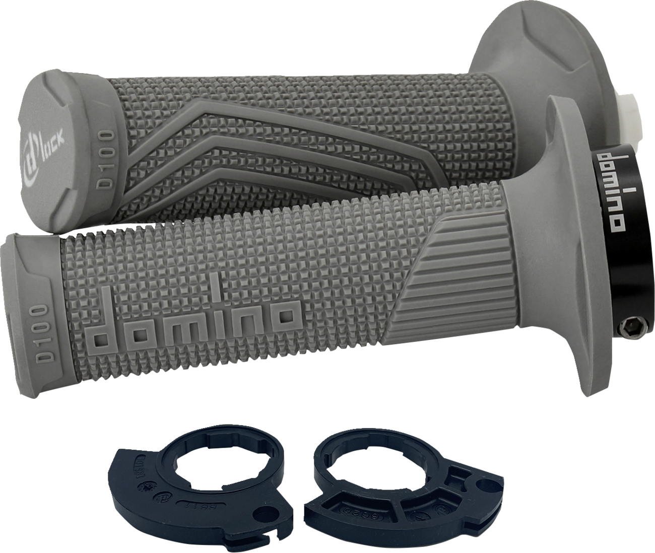 Domino D100 D-Lock Grips - Single Cable - Gray