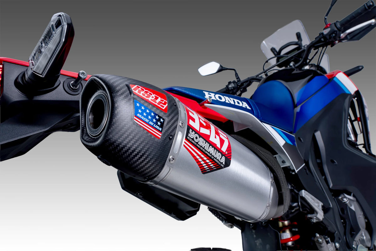 Yoshimura CRF300L/Rally 21-26 Race RS-12 Stainless Full Exhaust, W/ Stainless Muffler