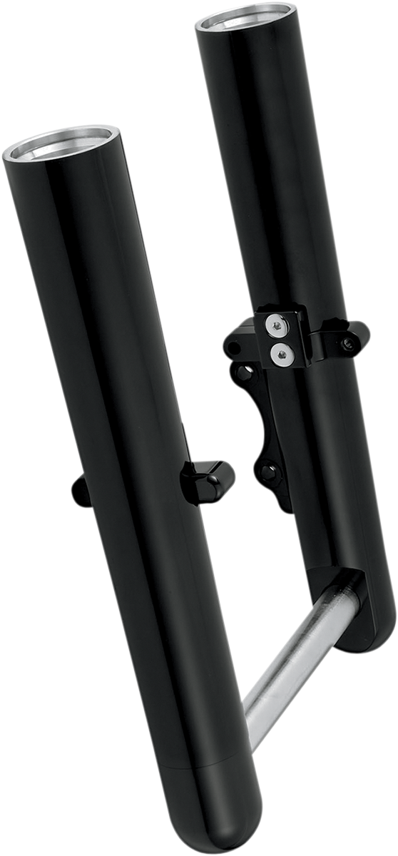 Arlen NESS Fork Legs - Black Anodized - Smooth - Dual Disc - '08-'13 FLT