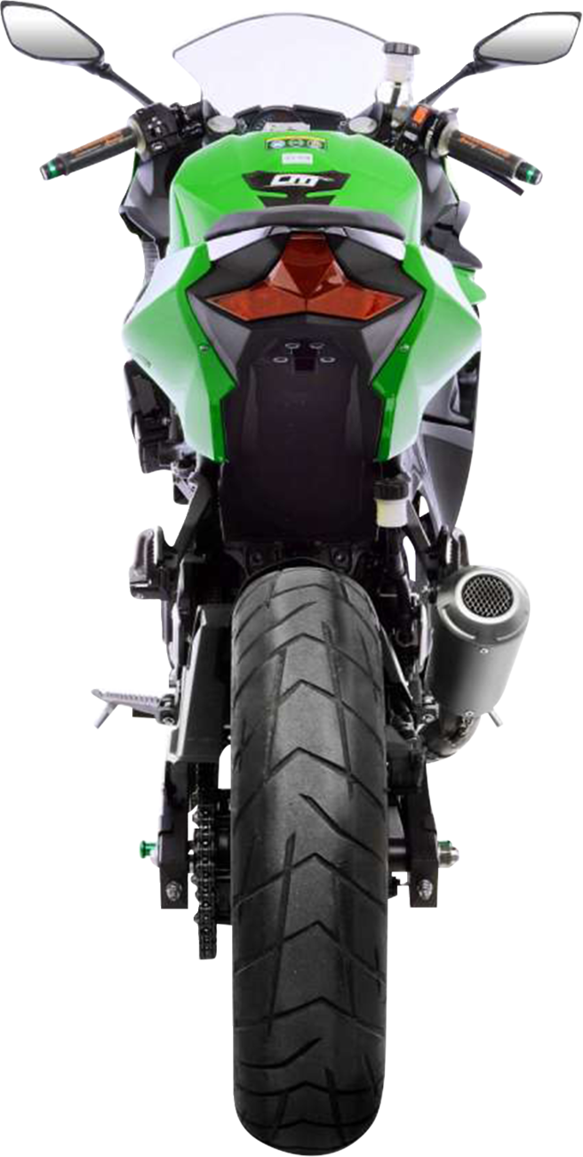 LeoVince LV-10 Slip-On Muffler - Stainless Steel - Ninja 400/500