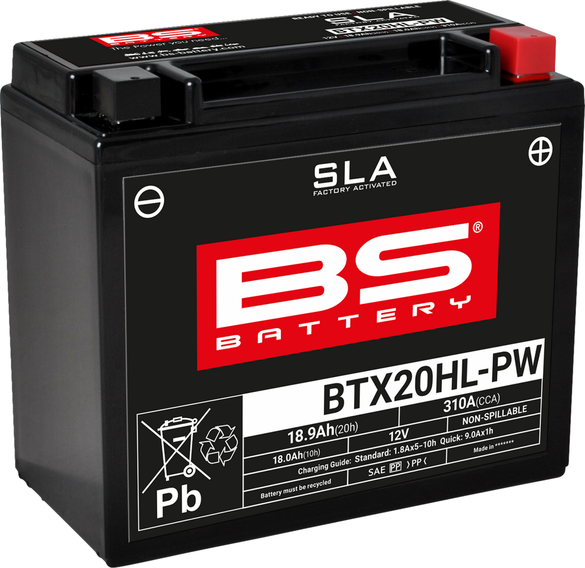 BS Battery Battery - BTX20HL-PW (YTX)
