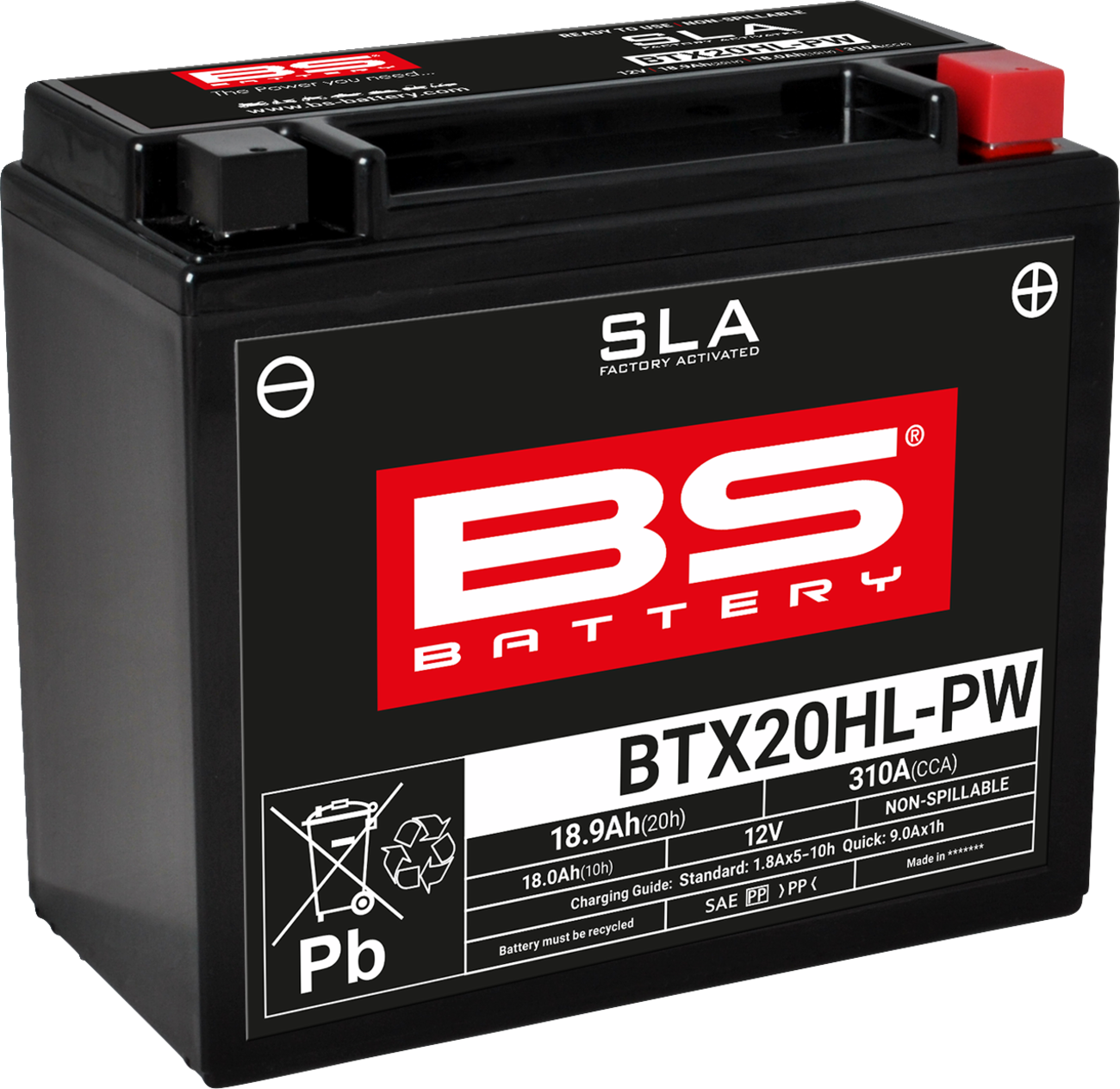 BS Battery Battery - BTX20HL-PW (YTX)