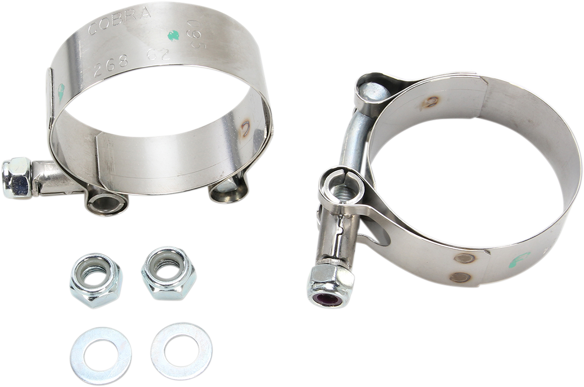 Cobra 4" Slip-On Mufflers - Long - Scalloped - GL1800