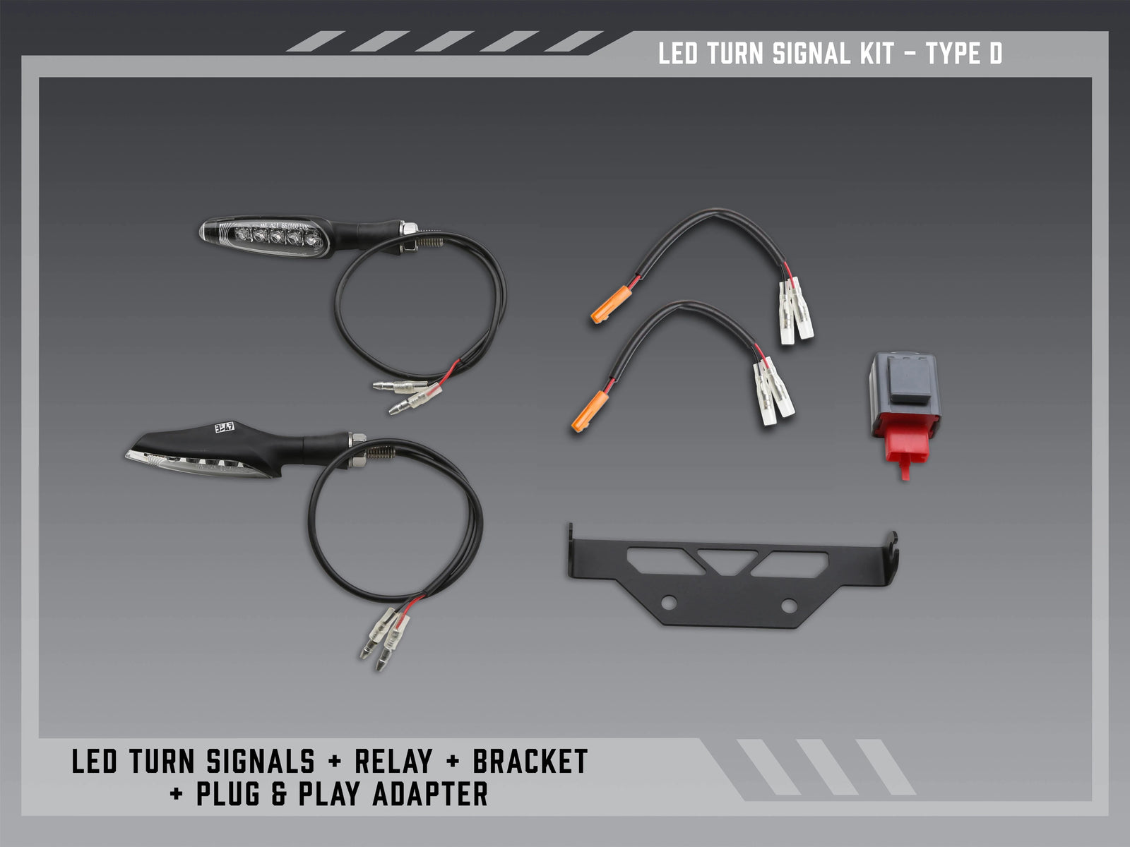 Yoshimura Type D Standard LED Signal Kit For V2 Fender Eliminators