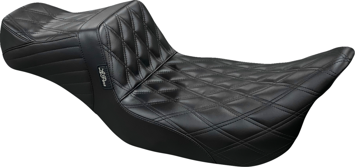 Le Pera Tailwhip Daddy Long Legs Seat - Double Diamond - Black - Touring '08-'24