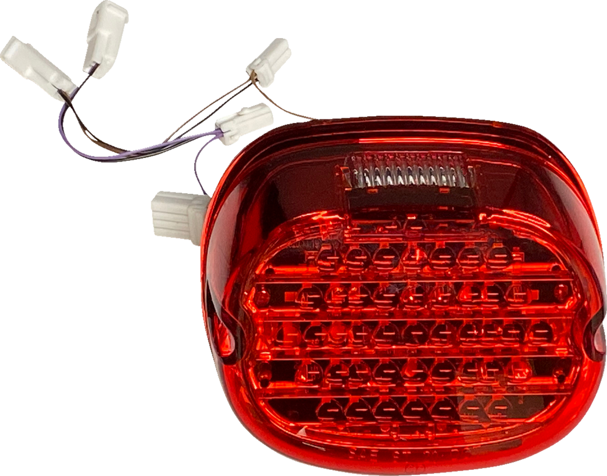 Custom Dynamics Taillight W/ Integrated Turn Signal - Top Window - Red Lens