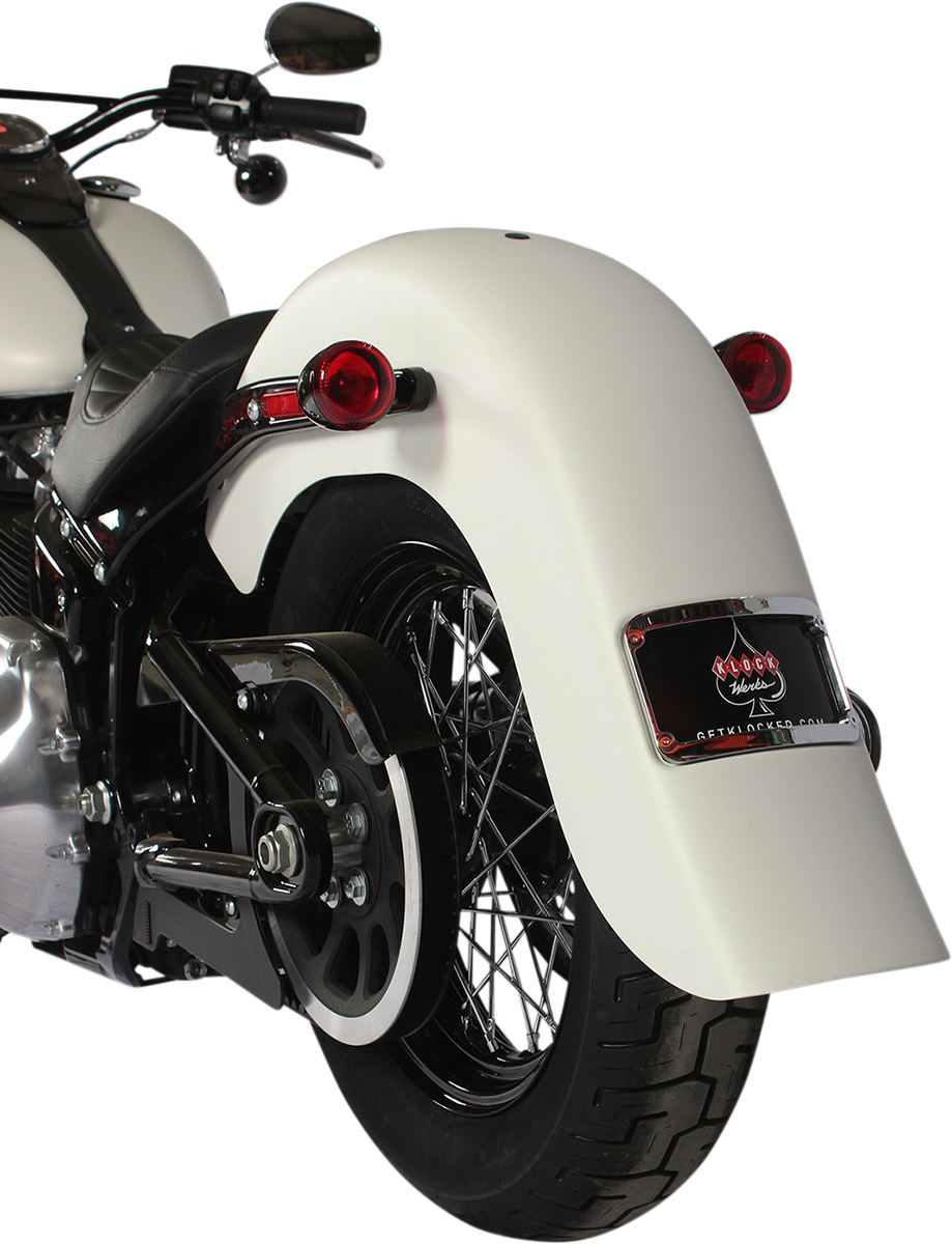 Klock Werks Benchmark Rear Fender - Frenched - HD Softail '18-'25